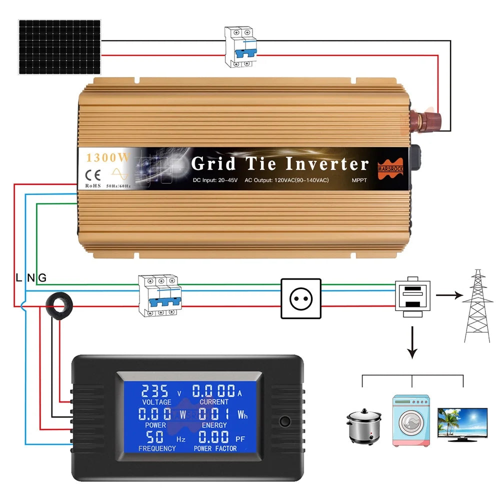 1300W Grid Tie Solar Inverter