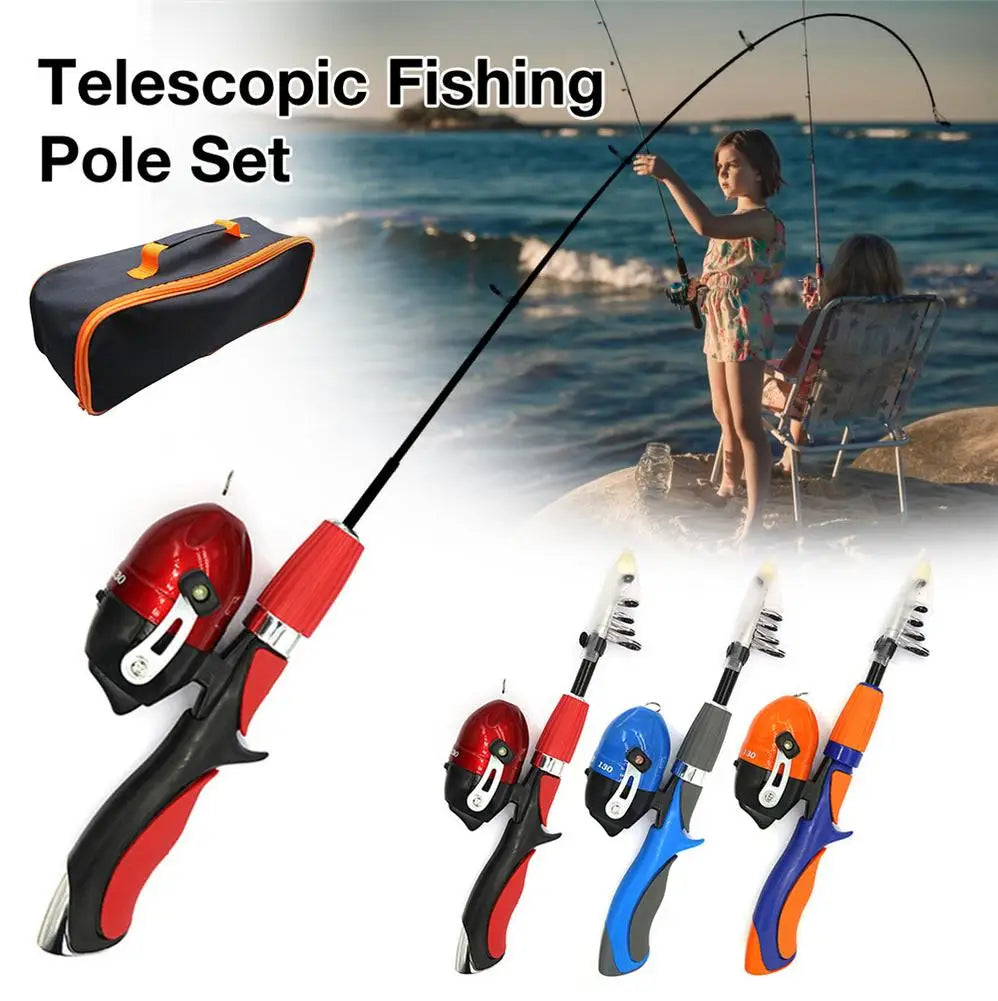 Telescopic Fishing Pole Set Portable Lightweight