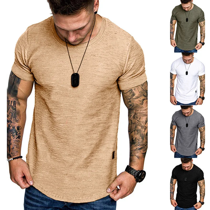 Men's Casual T-Shirt Short-Sleeve Crossfit Exercise Top