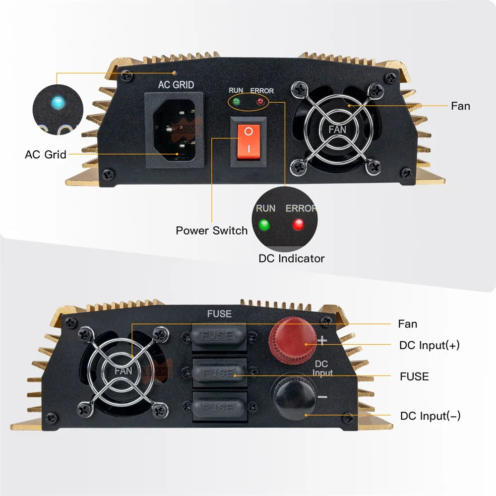 1300W Grid Tie Solar Inverter