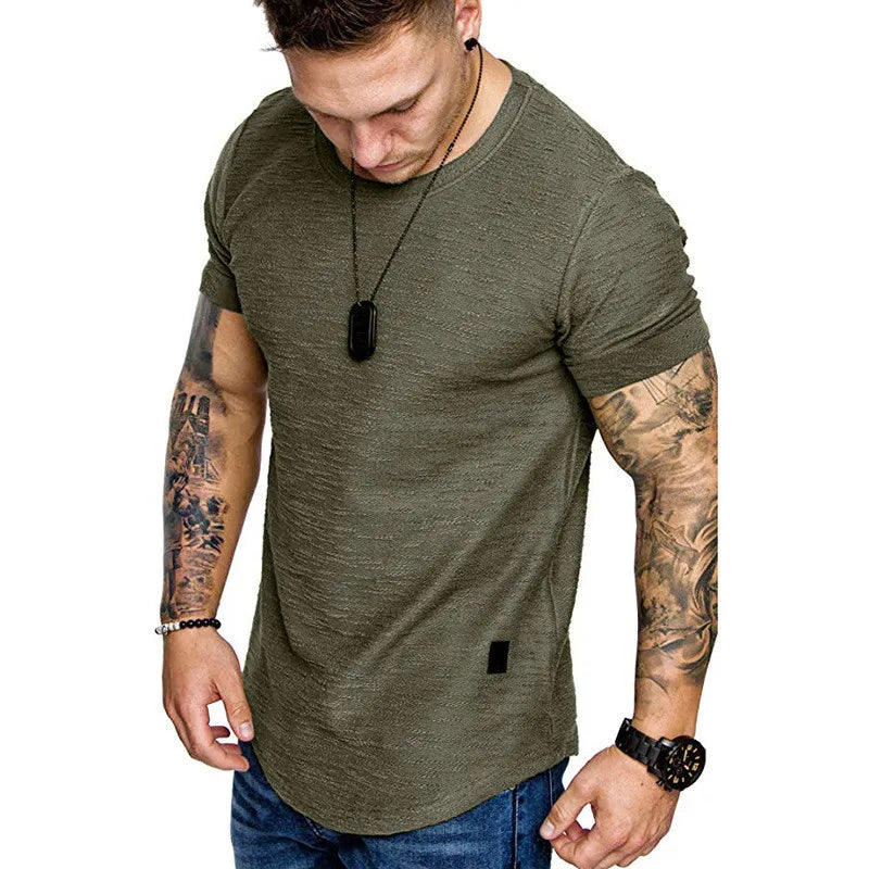 Men's Casual T-Shirt Short-Sleeve Crossfit Exercise Top