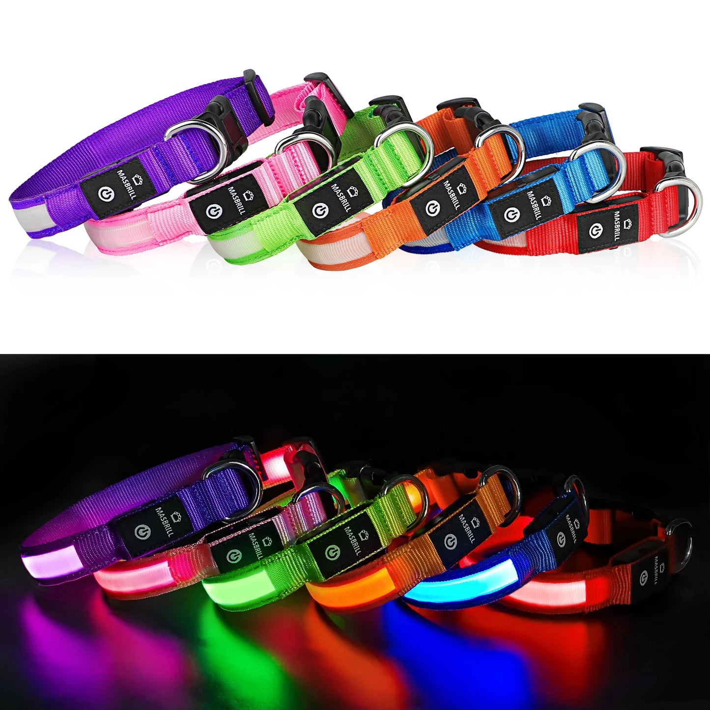 Luminous Dog Collar  Waterpoof Safety Collar