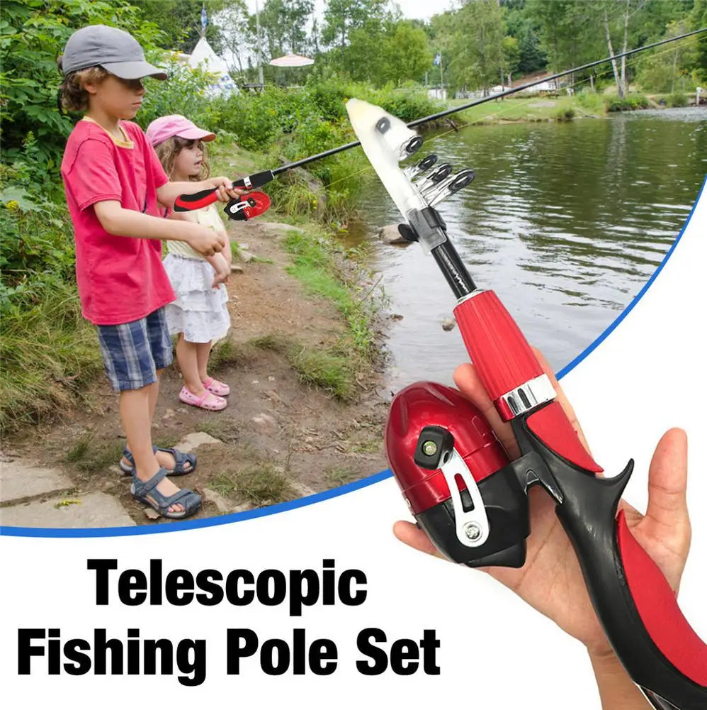 Telescopic Fishing Pole Set Portable Lightweight