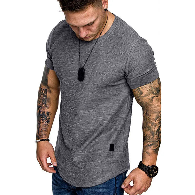 Men's Casual T-Shirt Short-Sleeve Crossfit Exercise Top