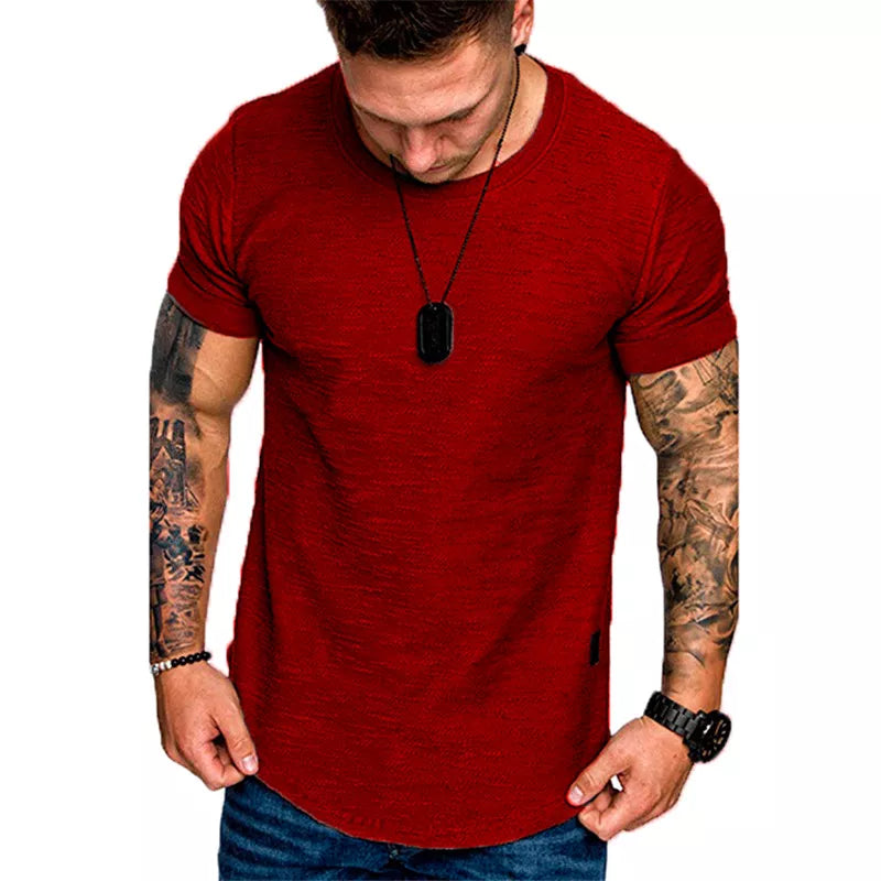 Men's Casual T-Shirt Short-Sleeve Crossfit Exercise Top