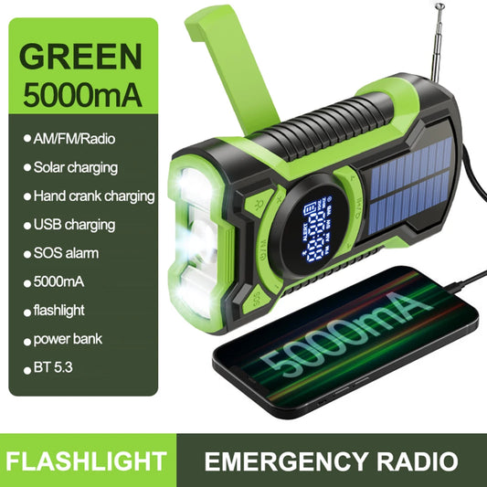 Solar Hand Crank Portable Emergency/Weather Radio