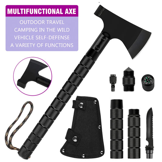 Multi-function Survival Axe Portable Foldable Tactical Tomahawk Kit