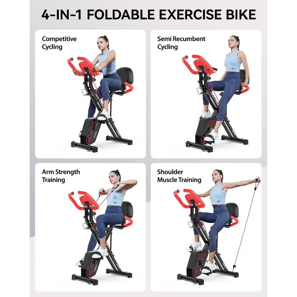 Fitness Stationary Bike Foldable