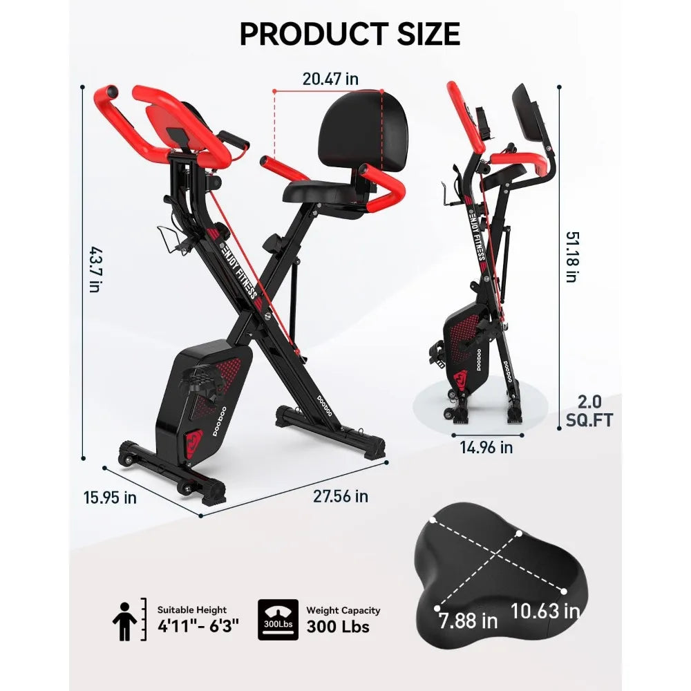 Fitness Stationary Bike Foldable