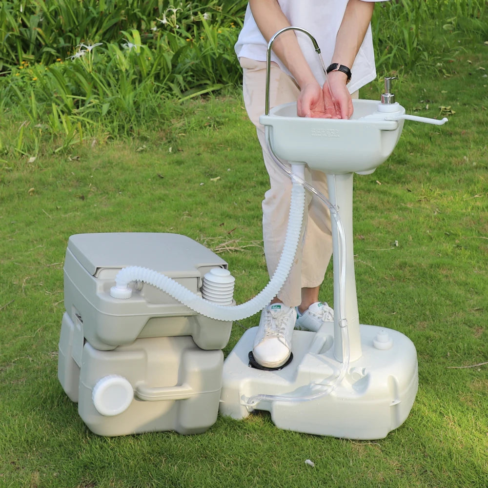 Portable Camping Sink with Toilet