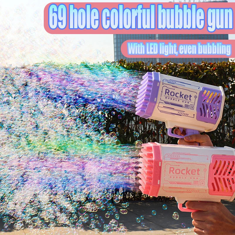 69 Holes Rocket Bubble Gun Machine