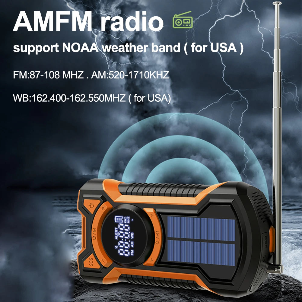 Solar Hand Crank Portable Emergency/Weather Radio