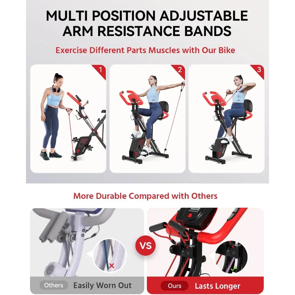 Fitness Stationary Bike Foldable