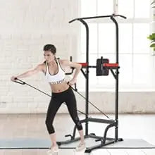 Power Tower Pull Up Workout Dip Station