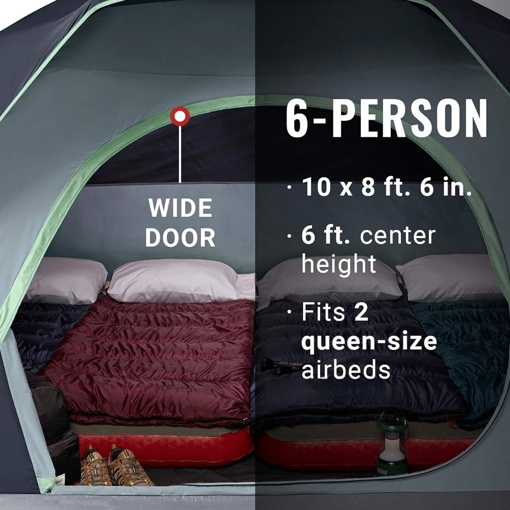 Camping Tent, 6Person Weatherproof Tent