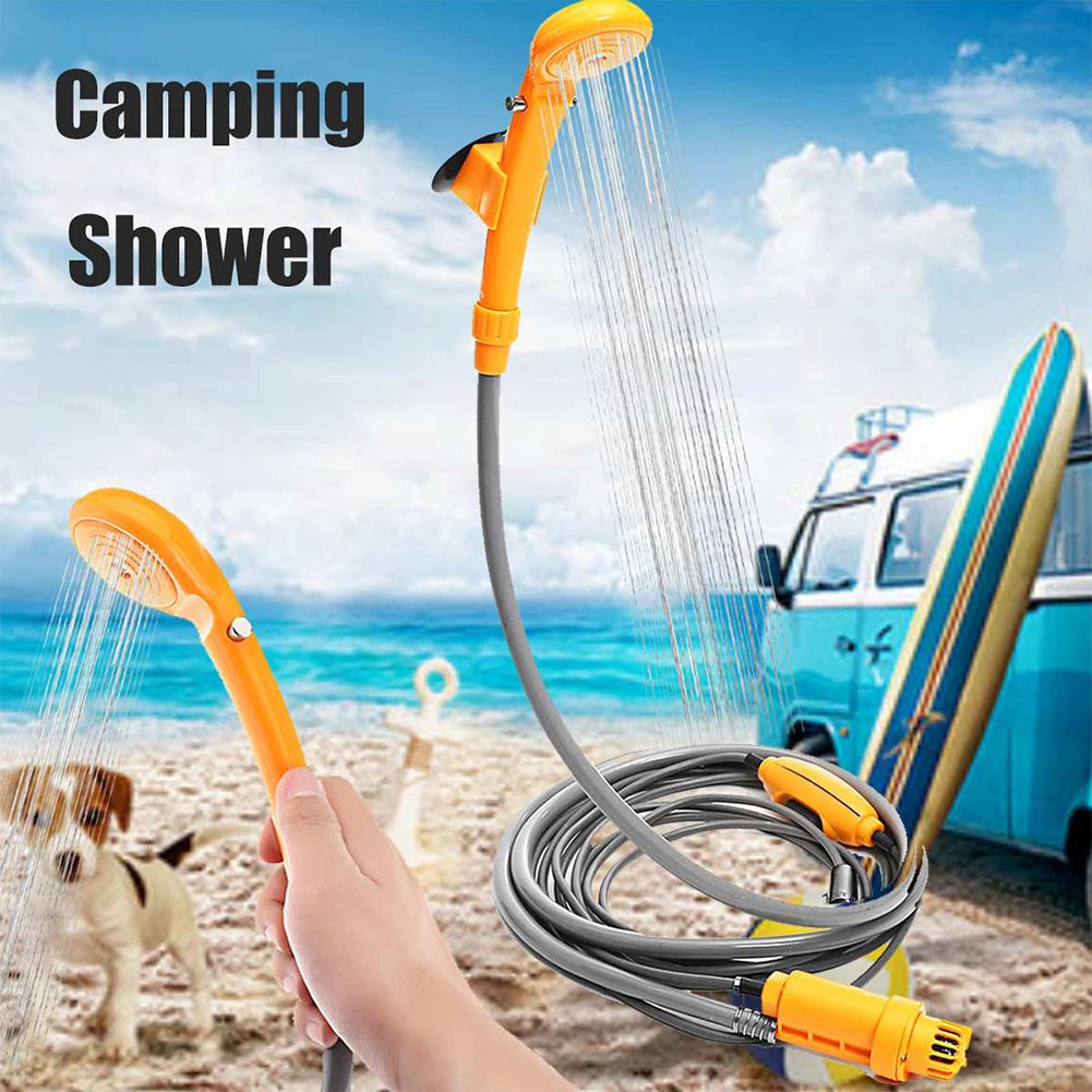 Camping Shower with 20L Water Bucket 12V Pump Electric