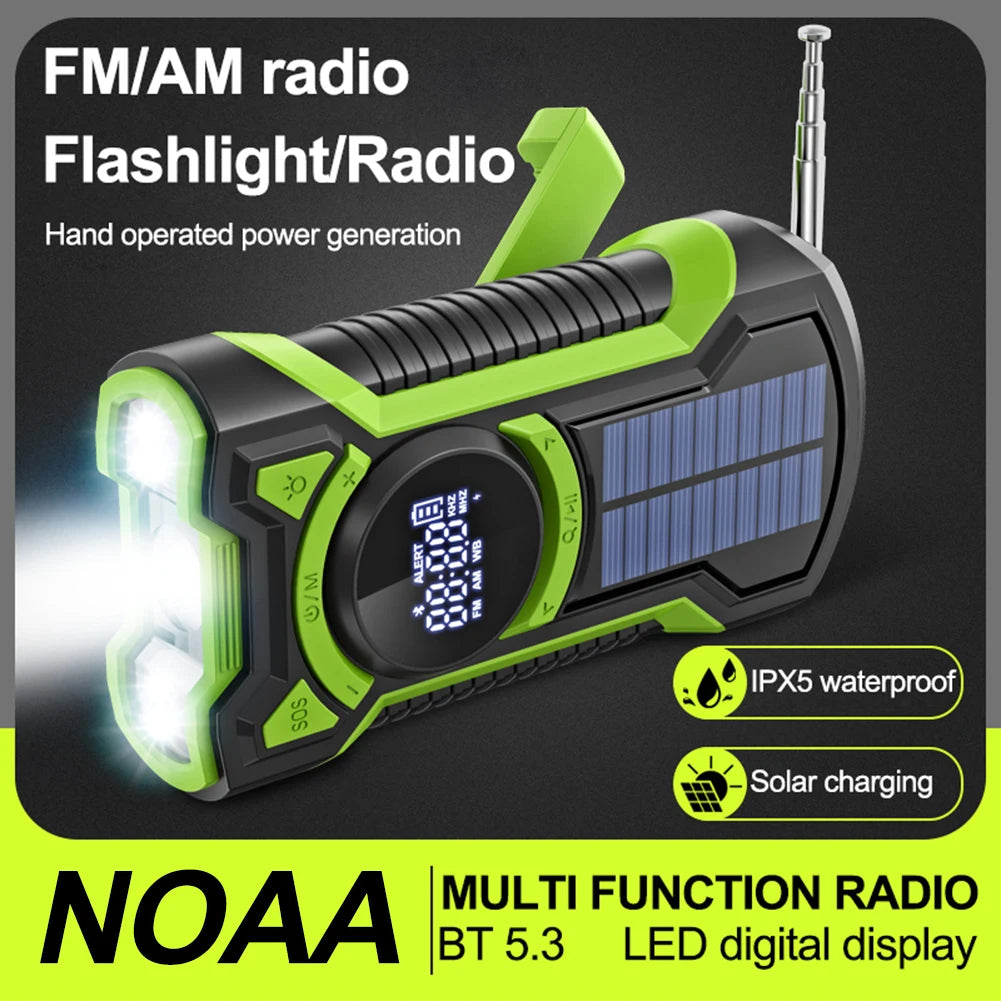 Solar Hand Crank Portable Emergency/Weather Radio