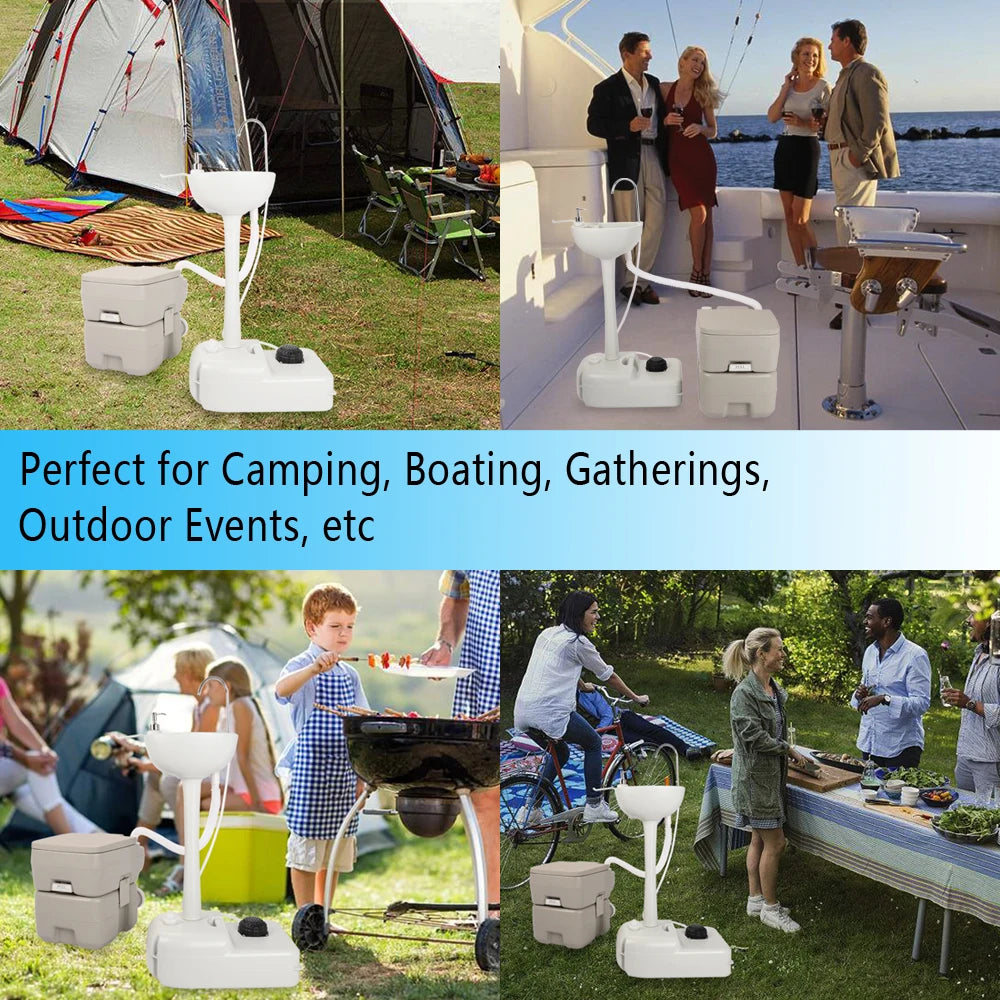 Portable Camping Sink with Toilet