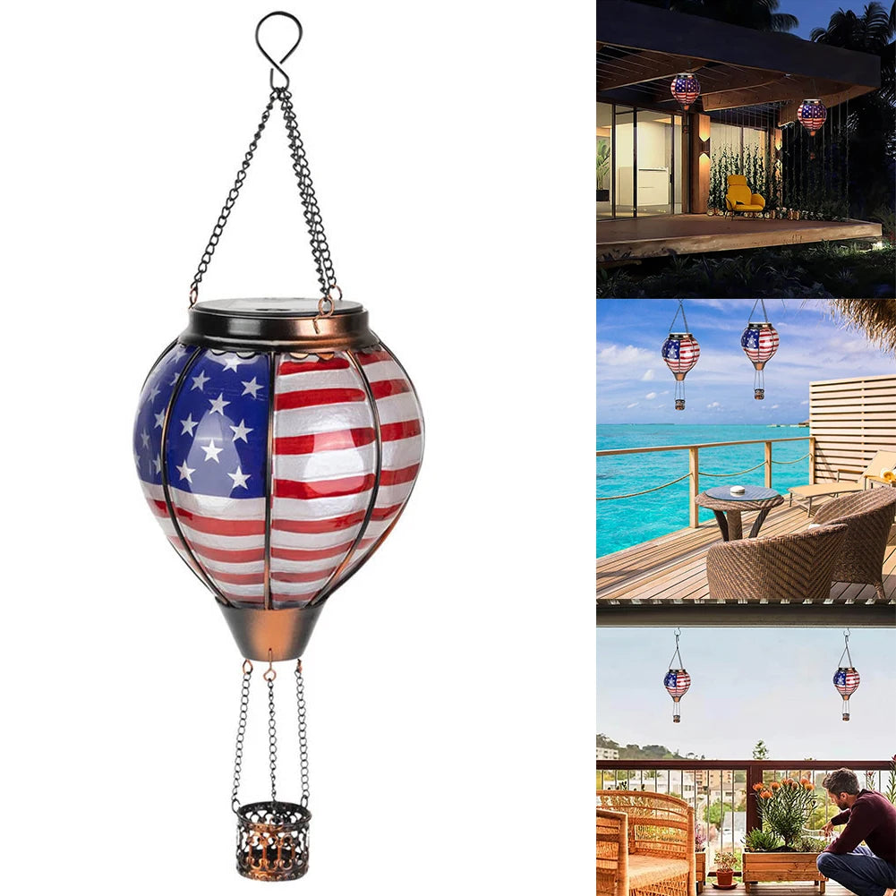 Solar Hot Air Balloon Latern , Waterproof, Outdoor Garden Lights