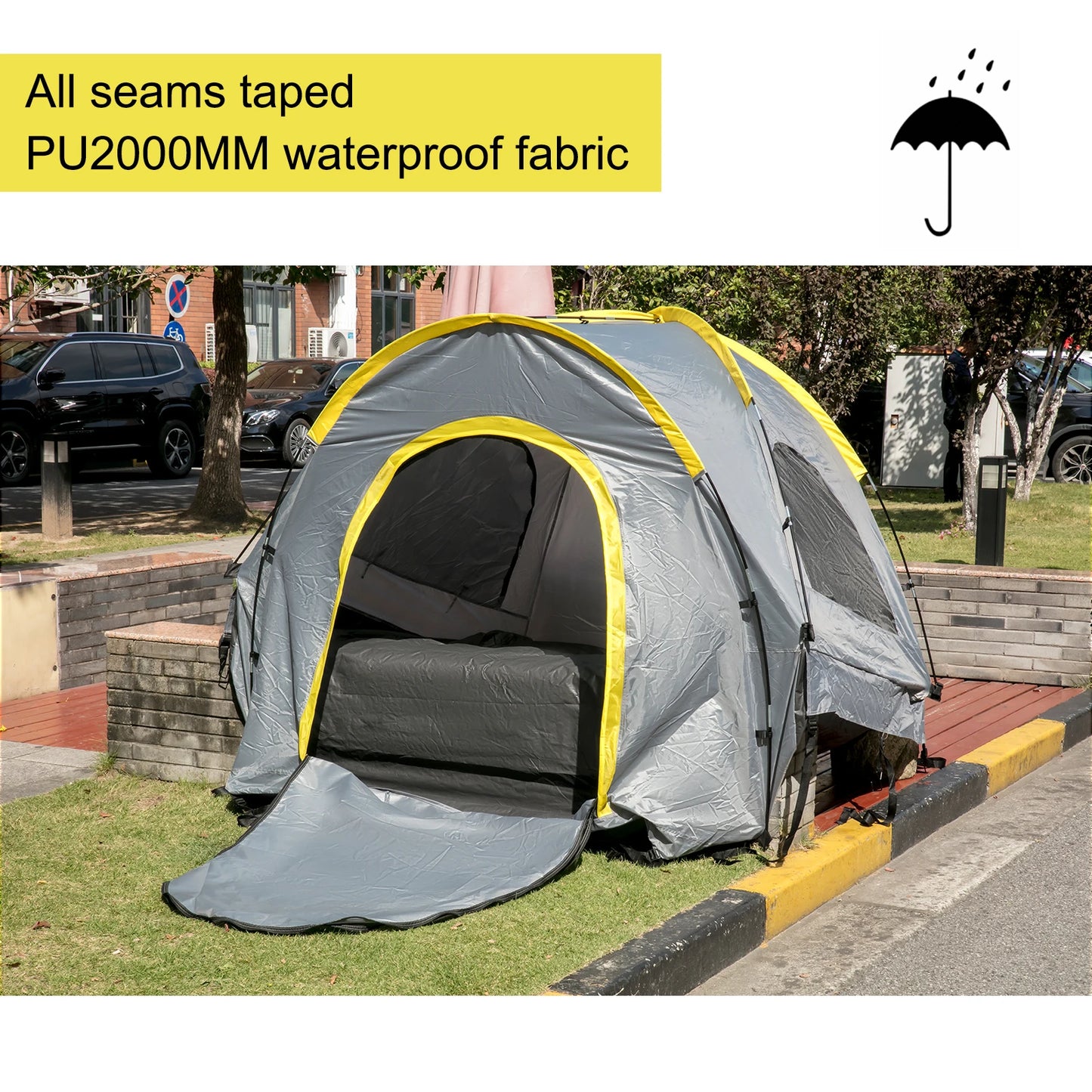 5-8 FT Waterproof Truck Tent for Full / Mid Size Truck 2-Person