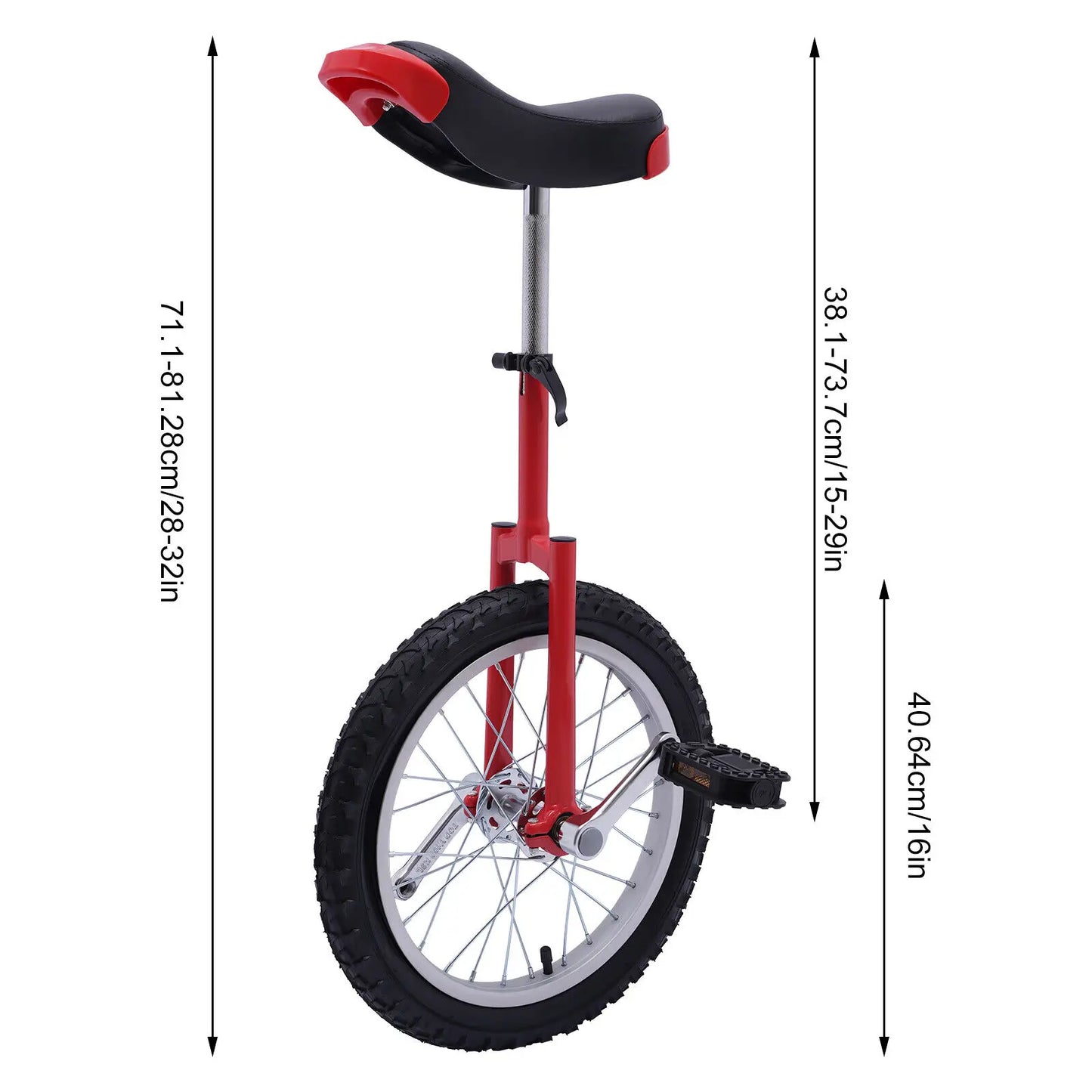 Unicycle for Children and Adults, Adjustable