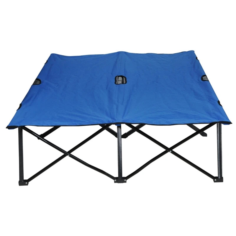 2 Person Extra Wide Folding Camping Cot for Adults