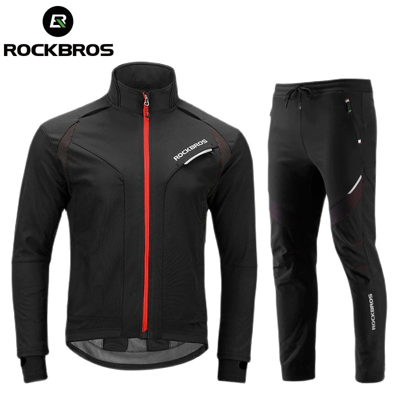 Cycling Clothing Set Winter Thermal Fleece