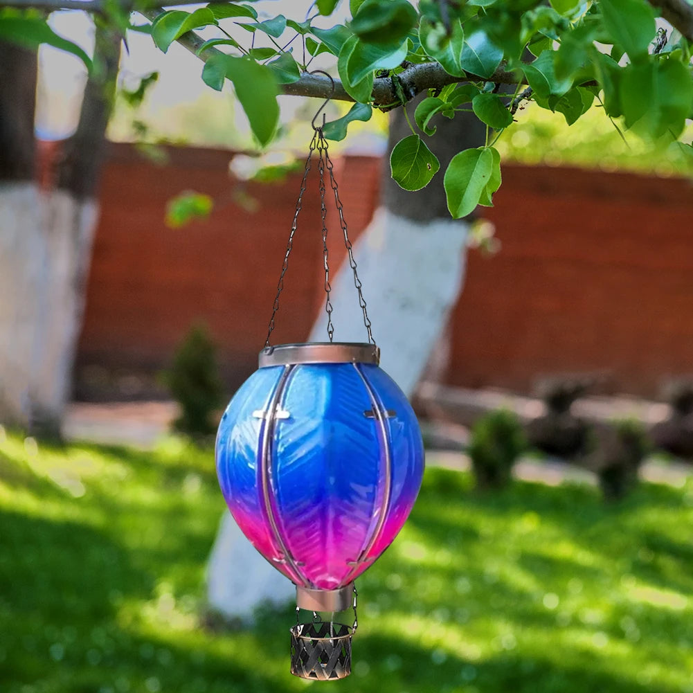 Solar Hot Air Balloon Latern , Waterproof, Outdoor Garden Lights