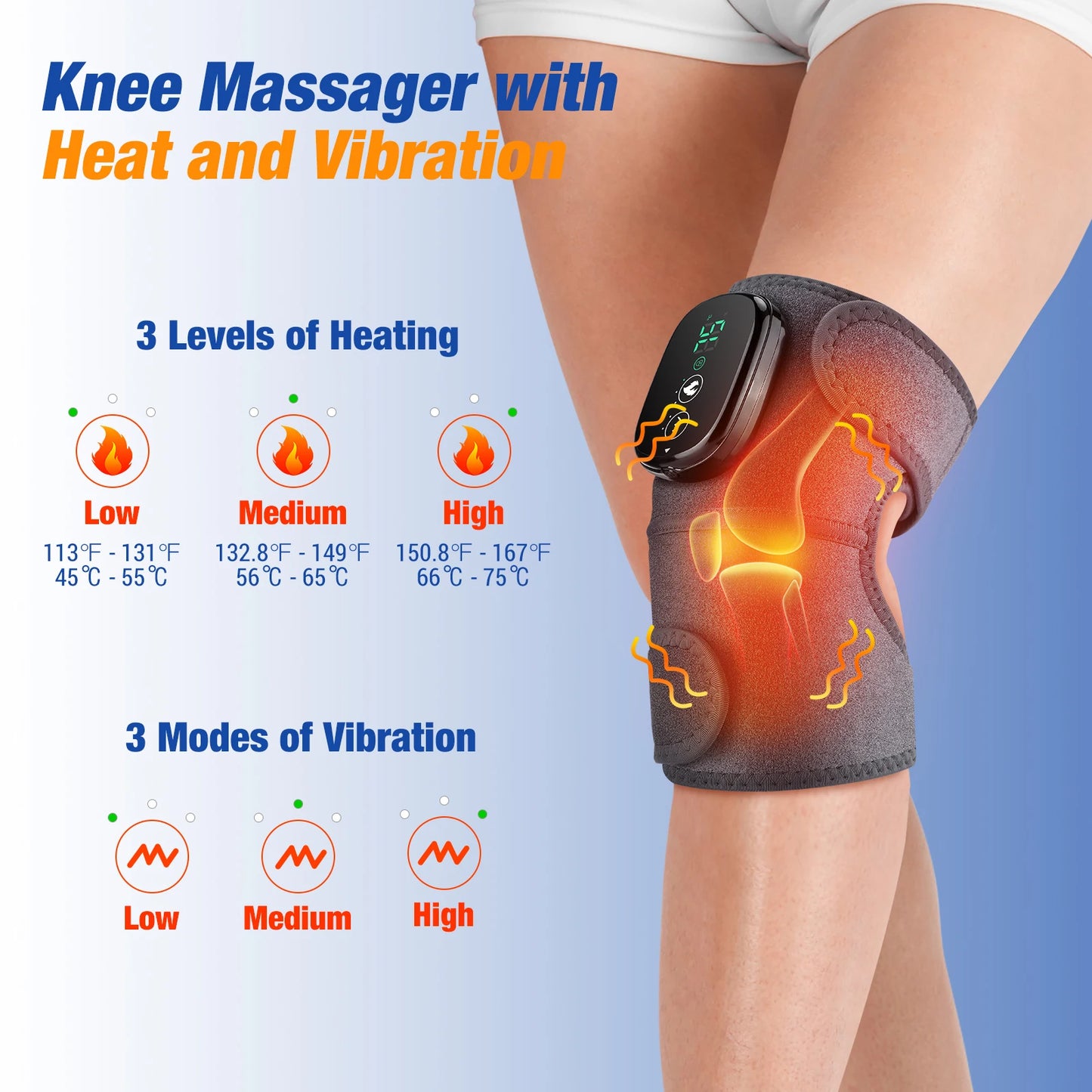 Electric Heating Knee/ Elbow/Leg/ Joint/ Shoulder Massager