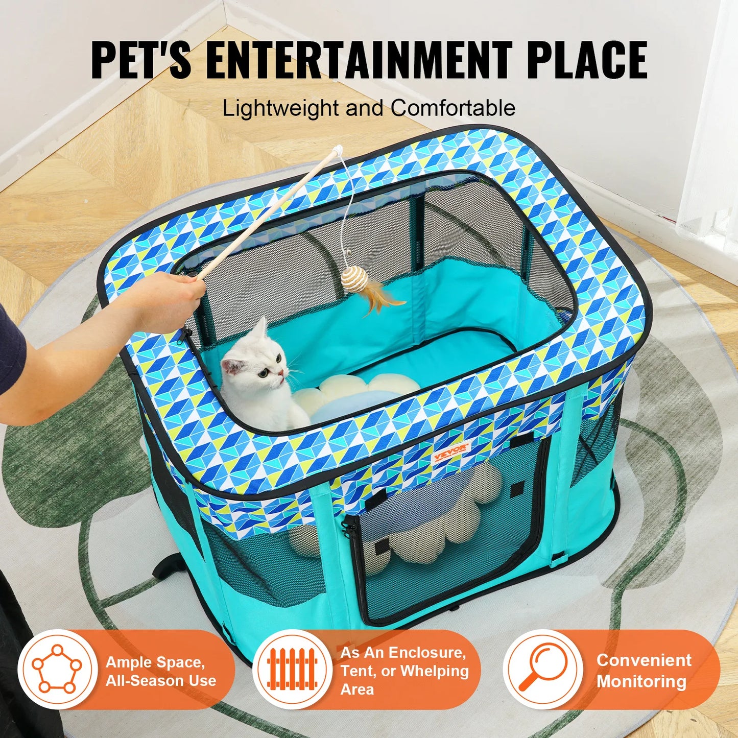 Portable Foldable Pet Playpen